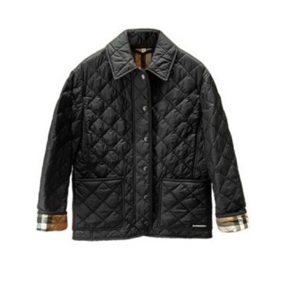 Burberry Women’s Darly Quilted Jacket Black L - Picture 1 of 9